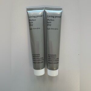2 Living Proof High-Shine Gloss in Sleek in shower treatment 1oz